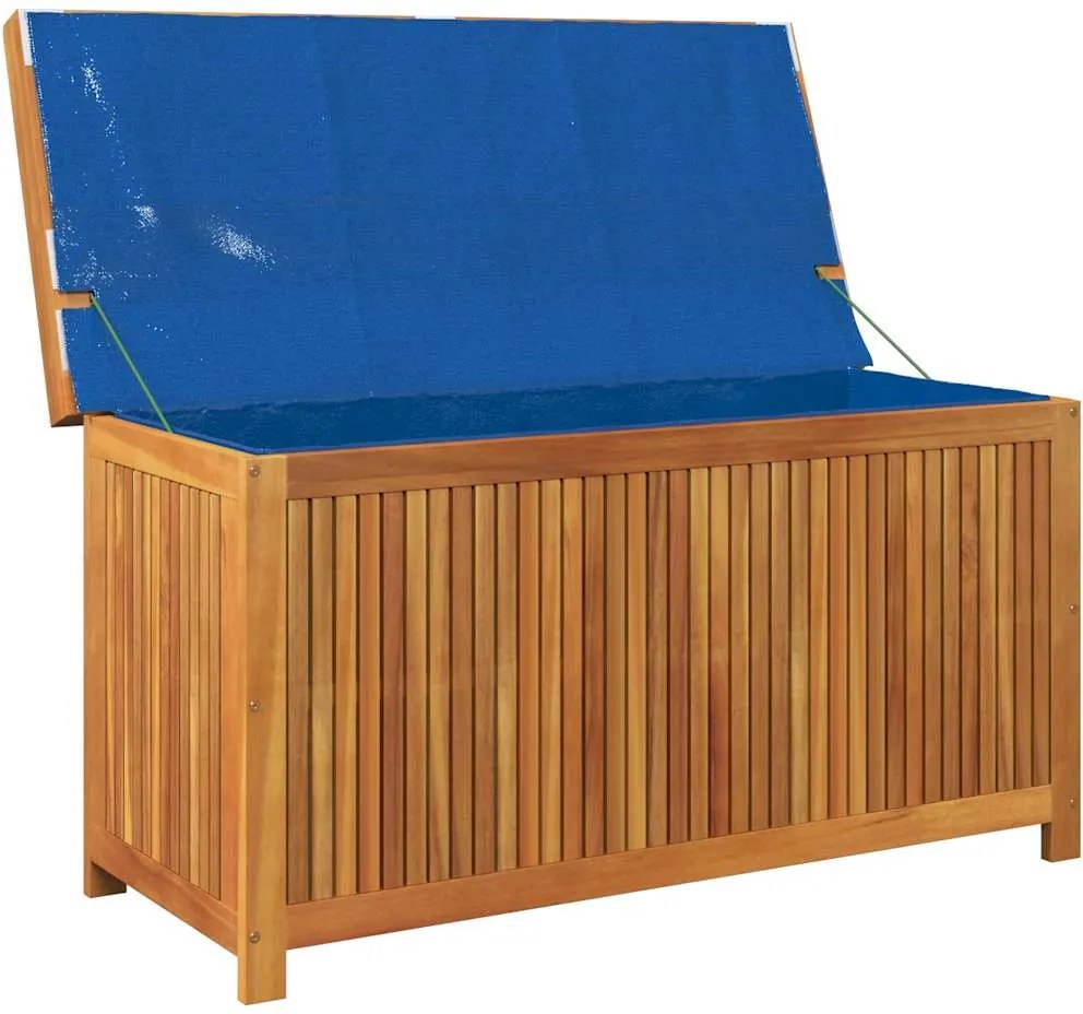 Tömör Akácfa Kültéri Párnatartó Láda 113X50X60,5 Cm