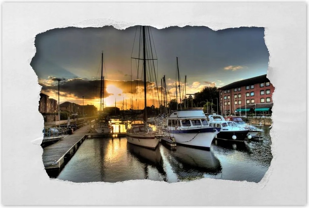 Poszterek 120x80 Nyugat a kikötőben