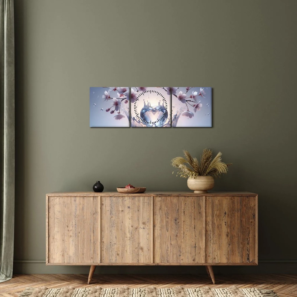 Kép - Gyémánt szív (órával) (90x30 cm)