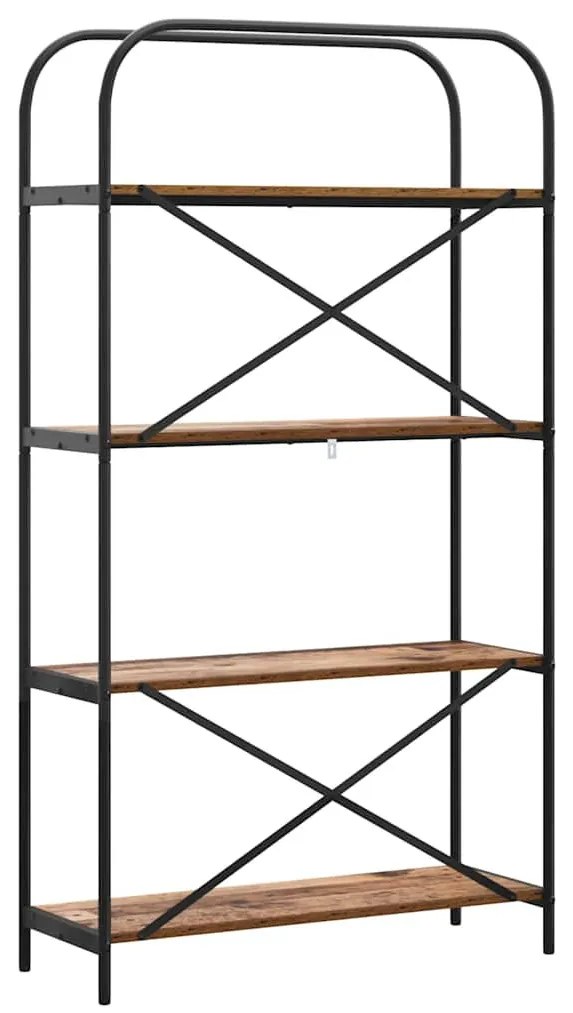 Könyvespolc Régi fa 80 x 30 x 146 cm Faanyag