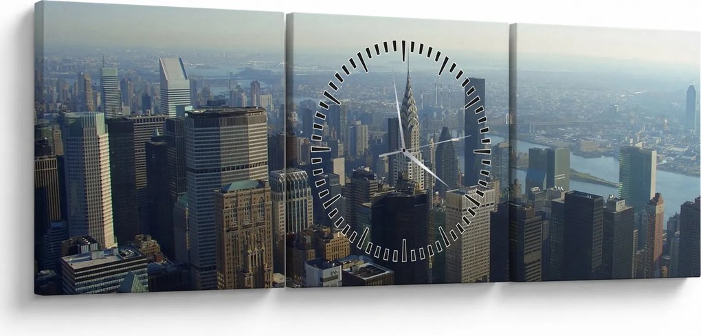 Kép - Manhattan nappal (órával) (90x30 cm)