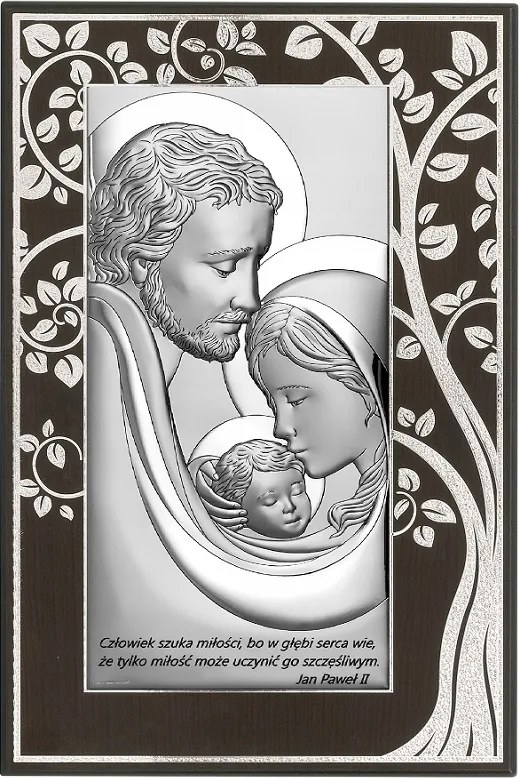 Ezüst kép Św.Rodzina Gravírozás Ingyen! 6650SM/5A