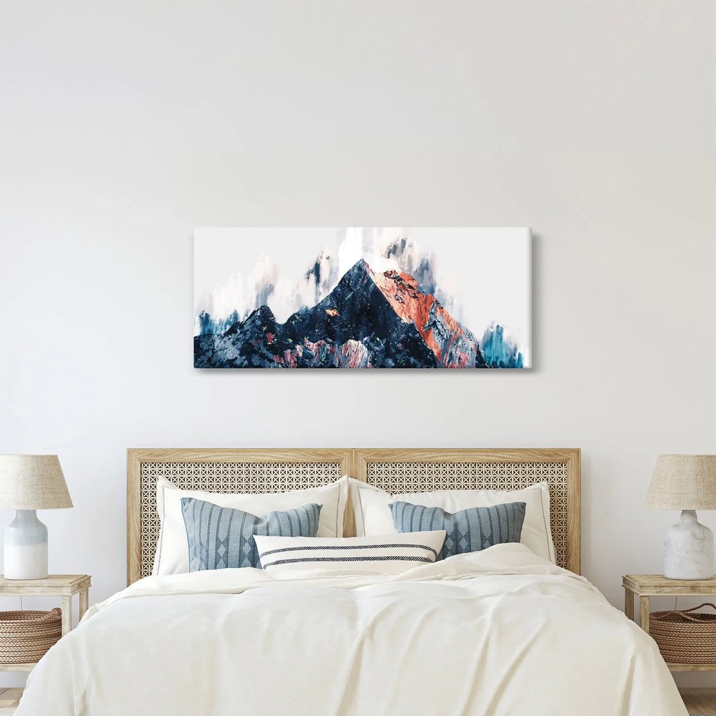 Kép - Absztrakt hegy (120x50 cm)