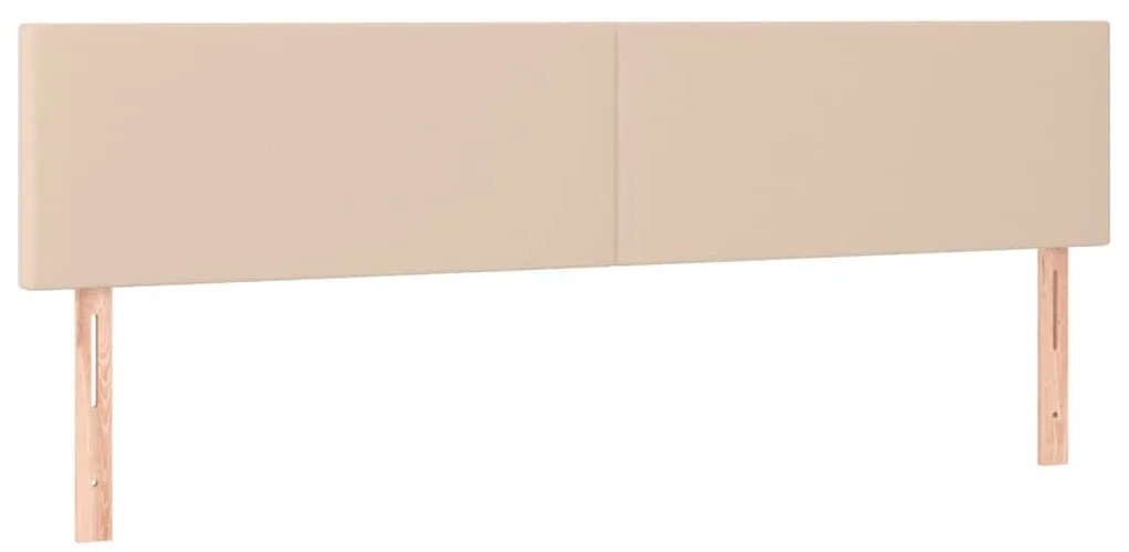 cappuccino színű műbőr LED-es fejtámla 180 x 5 x 78/88 cm