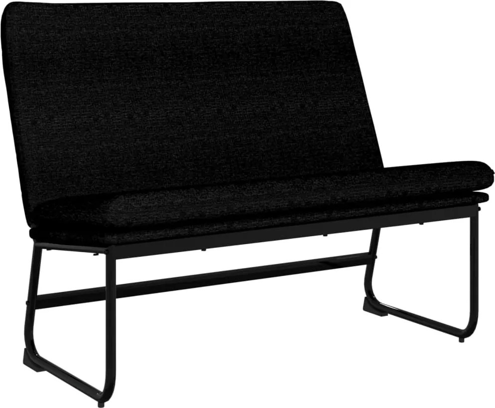 vidaXL fekete szövetpad 100 x 75 x 76 cm