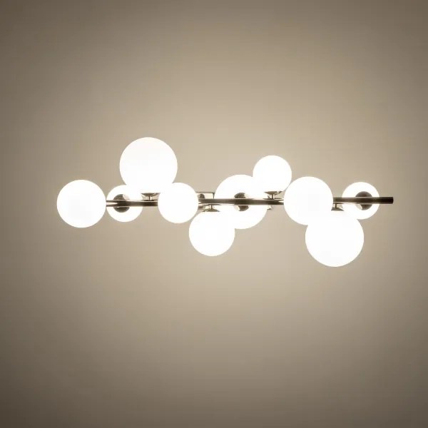 Brilagi - LED csillár kábelen MILLA 10xG9/3W/230V fekete króm/fehér