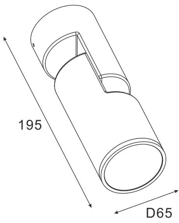 Zuma Line SJ14401 - Kültéri fali lámpa NOCTURNE 1xGU10/35W/230V IP65 fekete