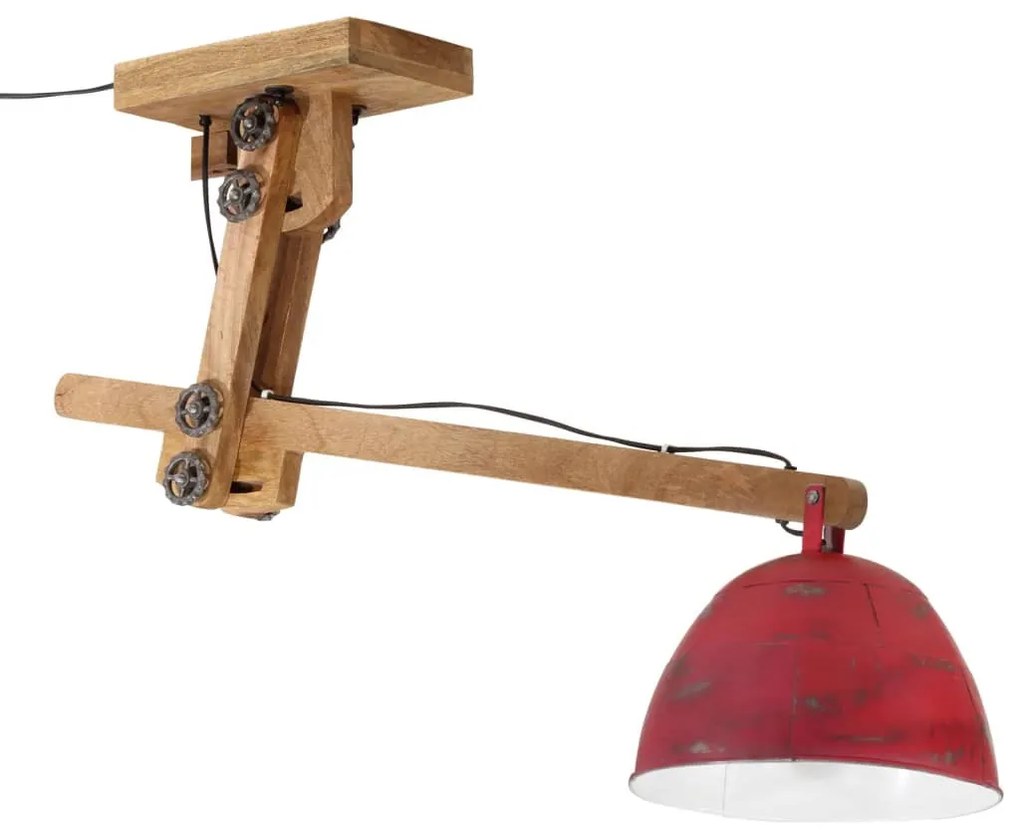 kopott piros mennyezeti lámpa 25 W 105x30x65-108 cm E27