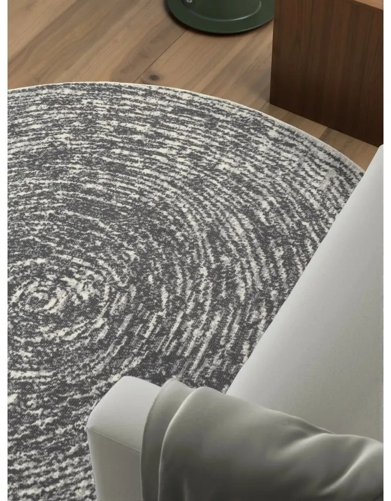 Szürke-krémszínű kerek szőnyeg ø 120 cm Gloria Cavallo – Hanse Home