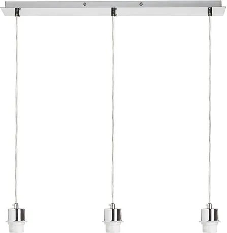 RENDL MORE 60 mennyezeti függőlámpa alap króm 230V LED E27 3x15W