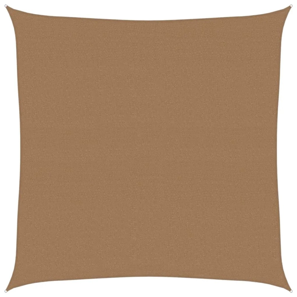 tópszínű HDPE napvitorla 160 g/m² 7 x 7 m