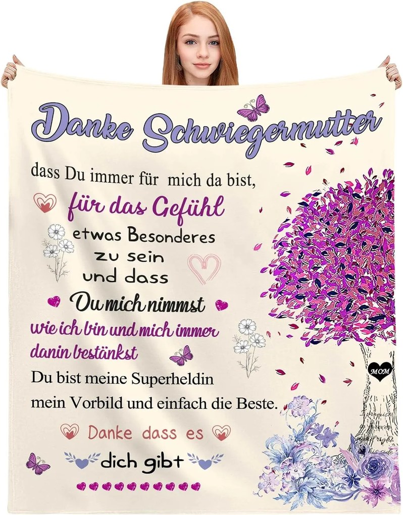 Schwiegermutter anyós takaró 130x150 cm puha meleg pléd