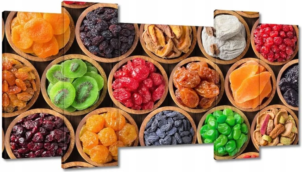 Képek 120x65 Aszalt gyümölcsök tálakban