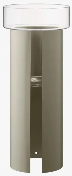 LSA International Terrazza virágcserép, h 75 cm, Ø32 cm átlátszó/betonszürke - LSA nemzetközi