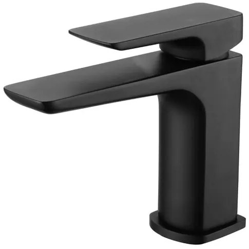 Mosdó csaptelep SAT Brevis leeresztőszelep nélkül fekete matt SATBSBRE271C