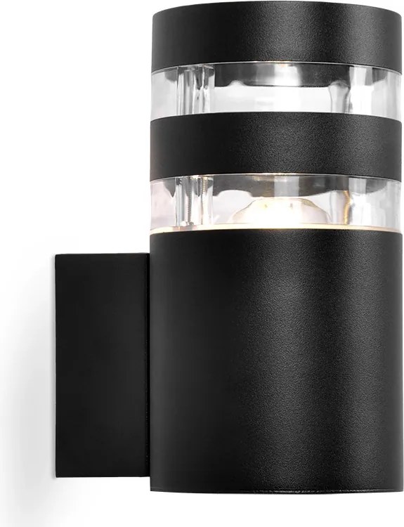 KAJA K-8205 SOLIN Modern Kültéri Fali Lámpa Fekete E27 IP44