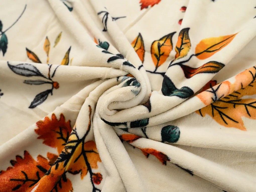 Mikroplüss ágyneműhuzat AUTUMNA krémszínű Ágyneműhuzat mérete: 70 x 90 cm | 140 x 200 cm