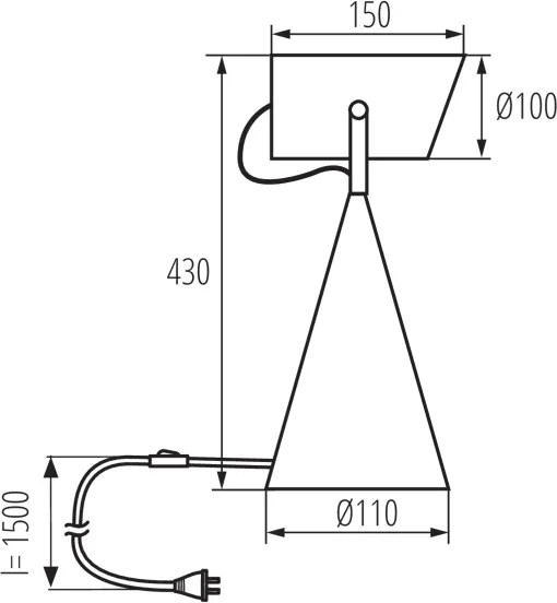 Kanlux 36261 - LARATA asztali lámpa 1xE27/5W/230V fekete