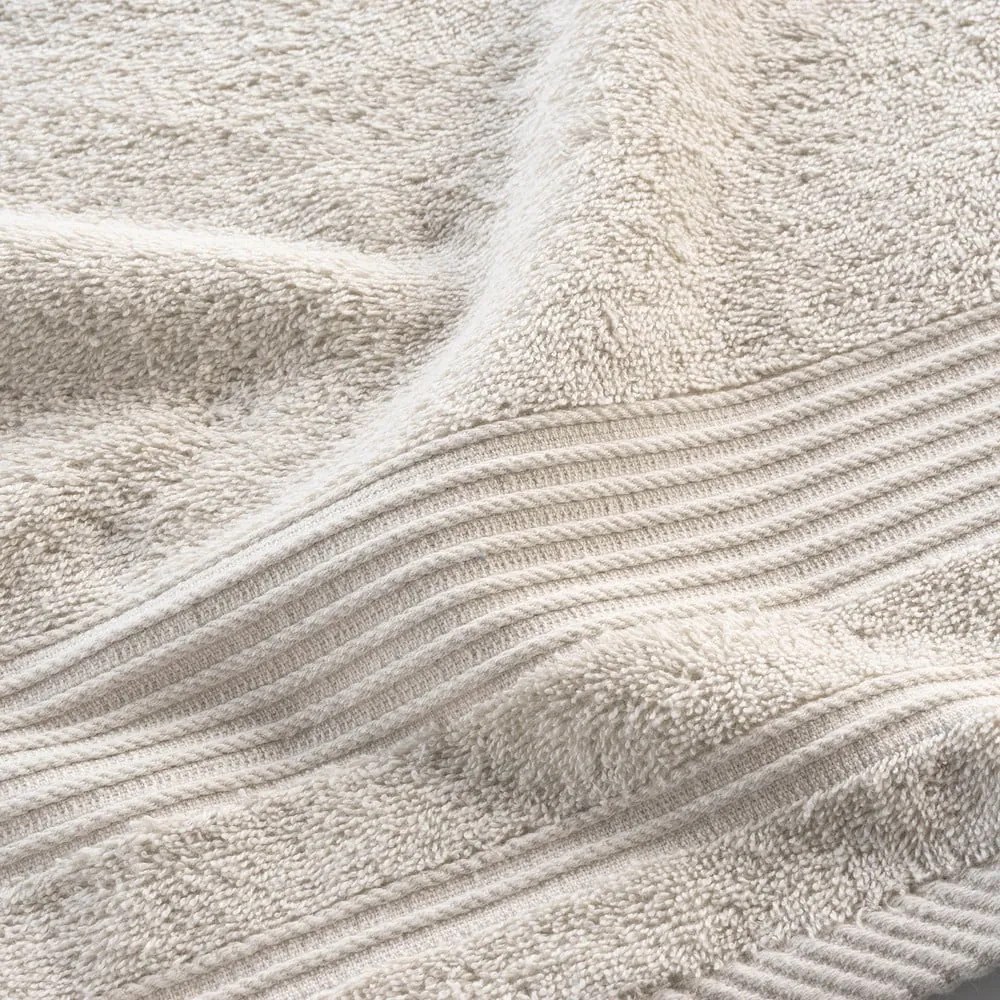 Bézs frottír pamut törölköző 50x90 cm Tendresse – douceur d'intérieur