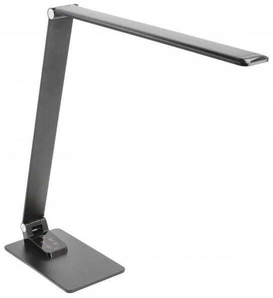 Lámpa Asztali LONEOS 12W, 700lm, AC220-240V, 3-CCT, 5 fokozatú fényerő ,RA>80,USB, fekete