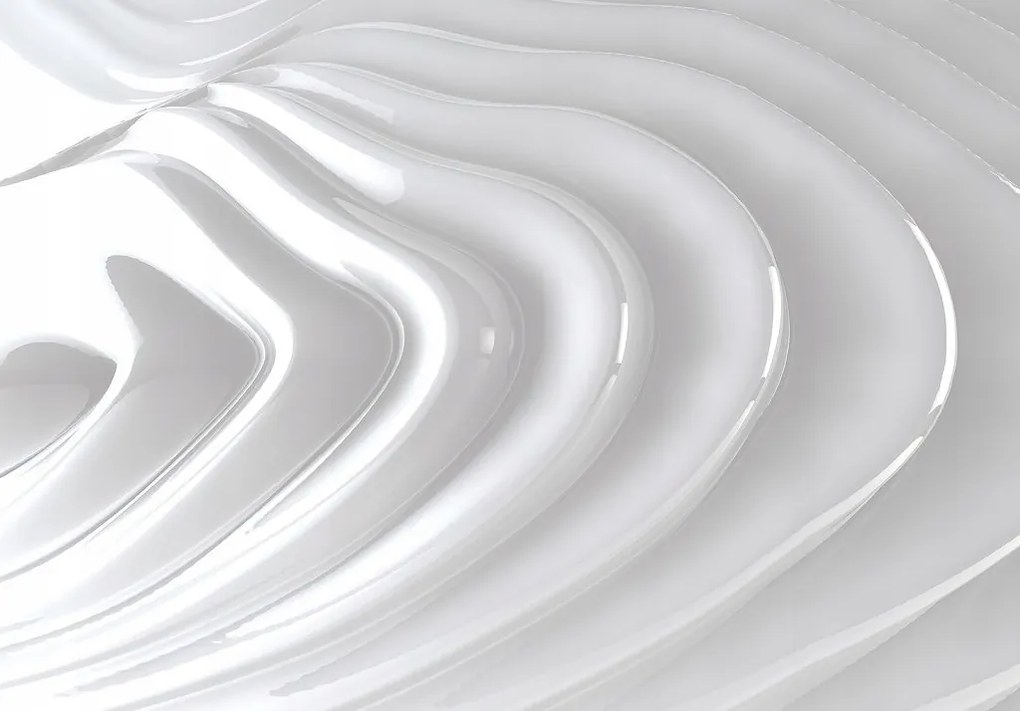 Tapéta Fehér hullámok Absztrakt Glanc vinil modern design 460x300 +ragasztó