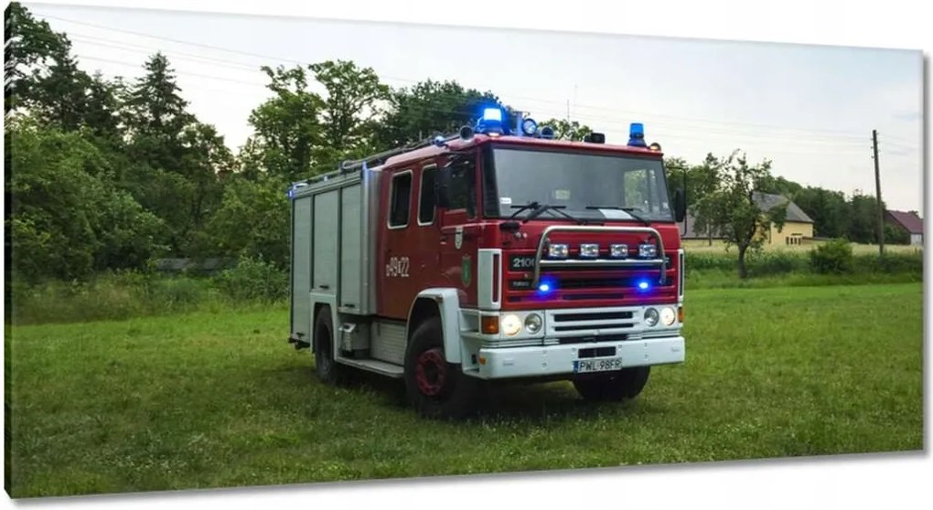 Vászonkép 115x55 Tűzoltóautó