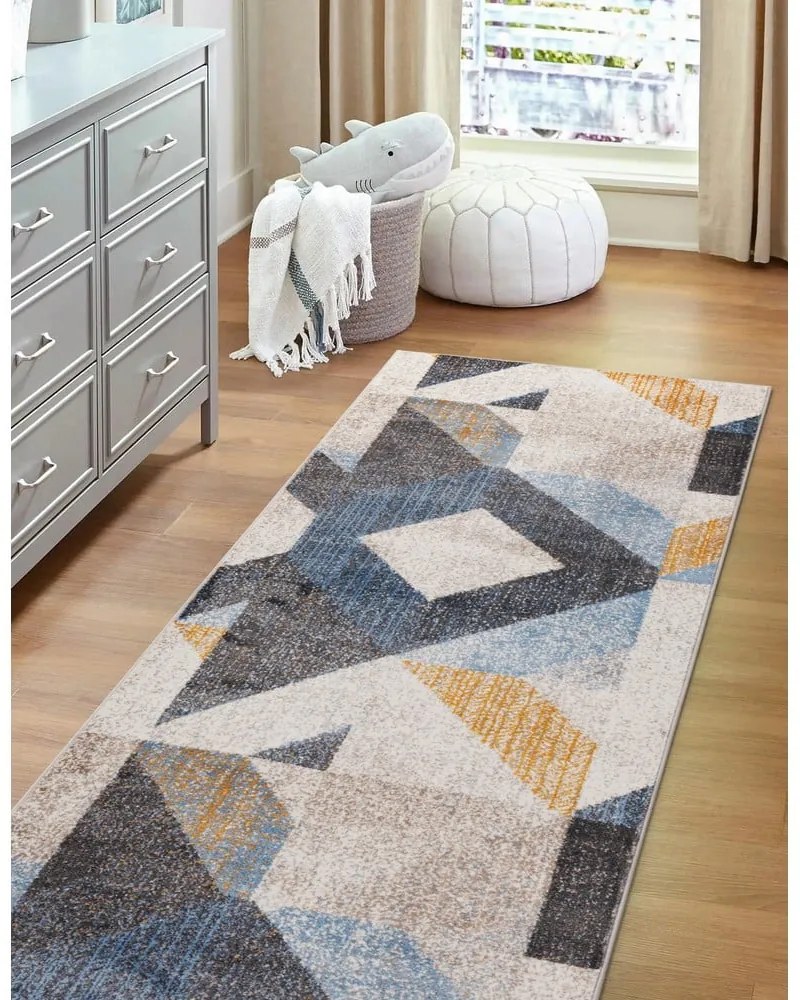 Világosszürke futószőnyeg 80x250 cm Soft Halleby – FD