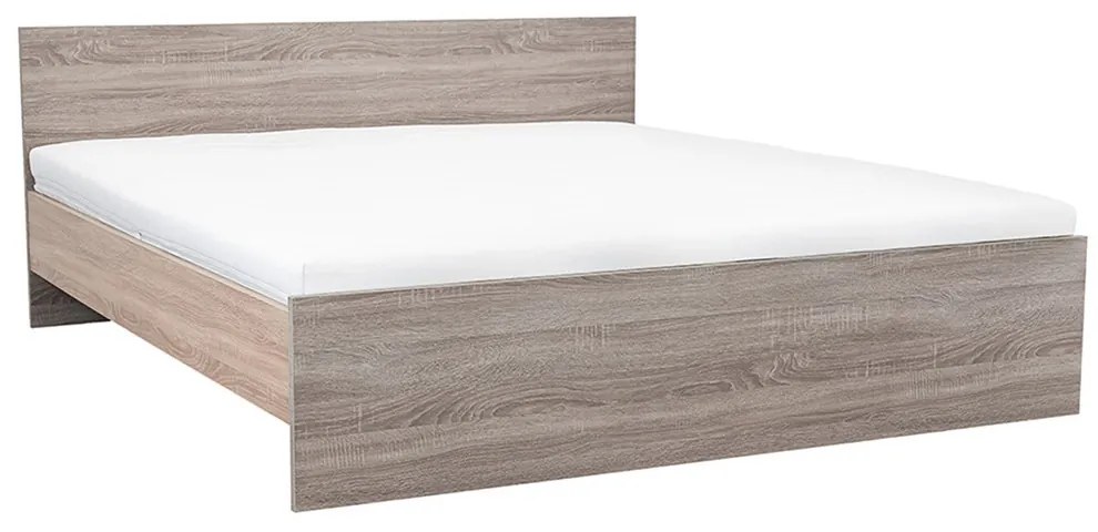 Miami franciaágy ágyneműtartó nélkül 180x200 cm yorki tölgy-sonoma tölgy