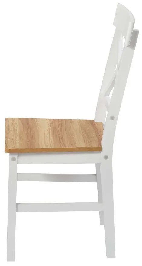 Catini KAMPALI Étkezőgarnitúra 4x szék + asztal - Fehér