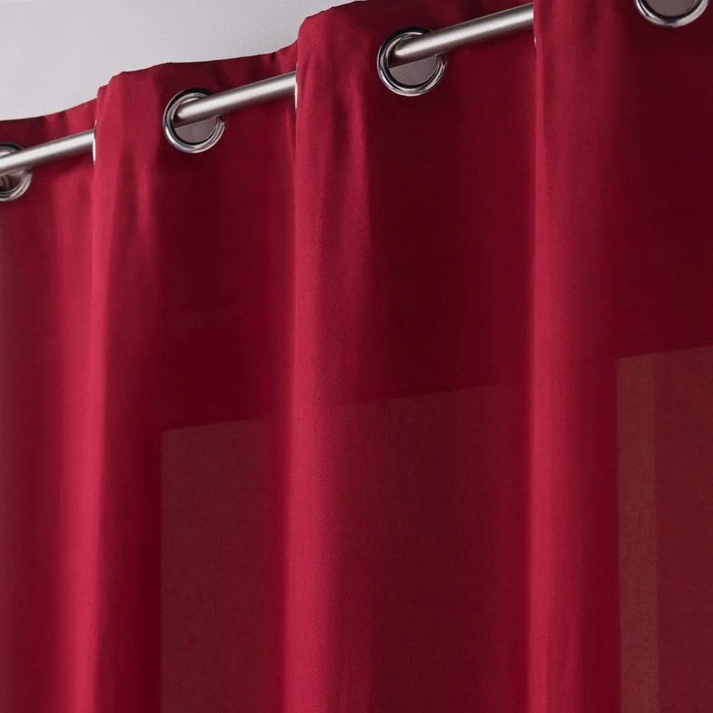 Borvörös mikroszálas függöny 140x260 cm Absolu – douceur d'intérieur