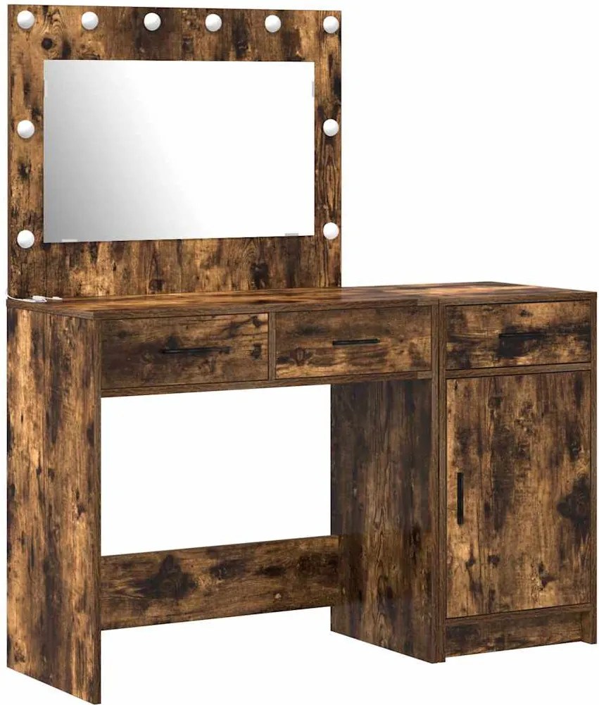 vidaXL Öltözködőasztal fiókkal 2 pcs Barna 40 x 41 x 75 cm Faanyag
