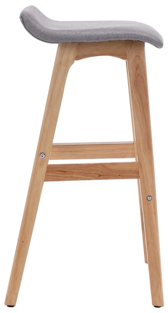 2 db világosszürke szövet bárszék