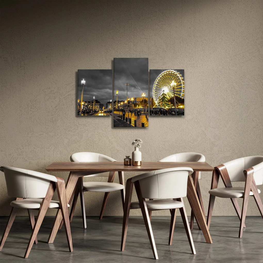 Óriáskerék a szürkületbe képe (90x60 cm)