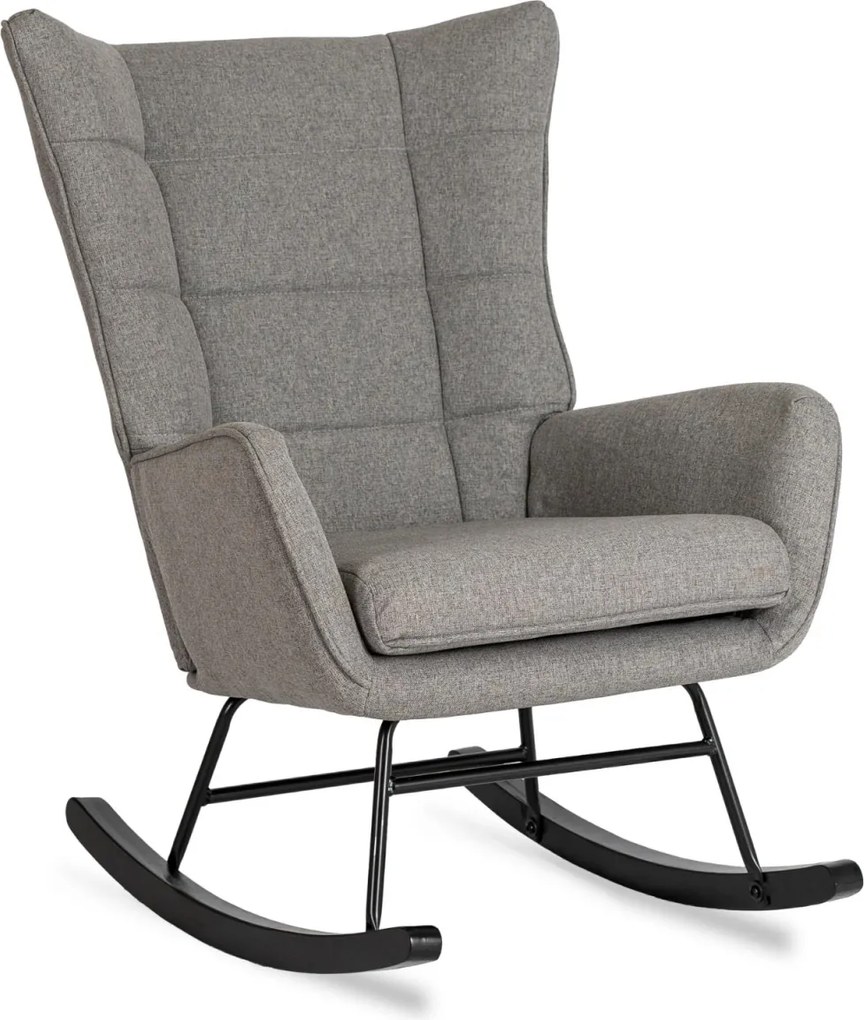 Hintafotel szürke szövet kárpittal – JACKSON