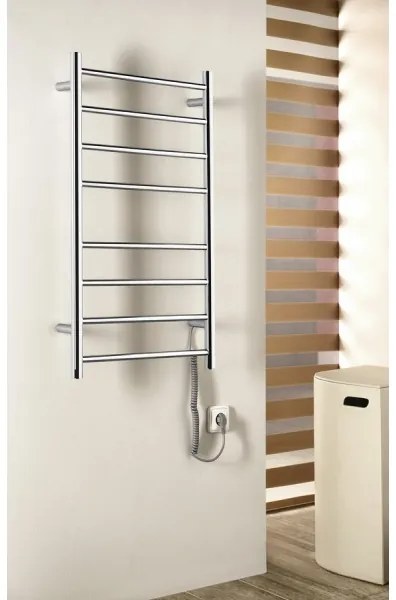 Sapho - Elektromos törölközőszárító REDONDO 75W/230V 90 cm fényezett króm kerek