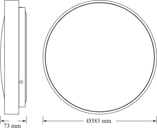 Osram - CEILING LUXO LED mennyezeti lámpatest, 24W/230V, átmérő 38 cm, arany
