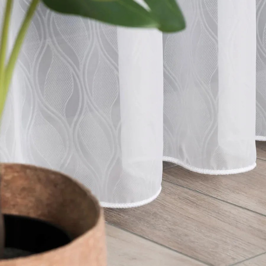 Fantázia Függöny Ólomzsinórral 280cm fehér