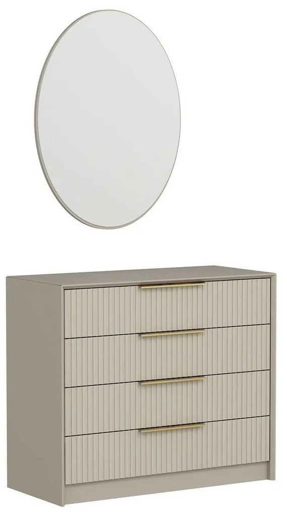 Kale Beige komód tükörrel