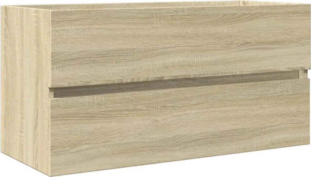 vidaXL sonoma tölgy színű szerelt fa mosdószekrény 90 x 38,5 x 45 cm