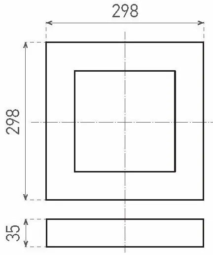 LED Mennyezeti lámpa FENIX LED/24W/230V 3800K