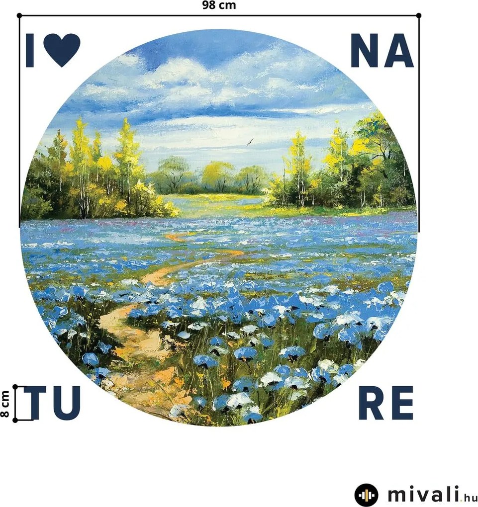 Falmatricák - Tájfestés felirattal