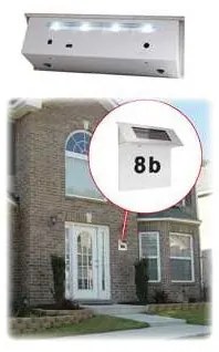 LED Napelemes házszám 600 mAh