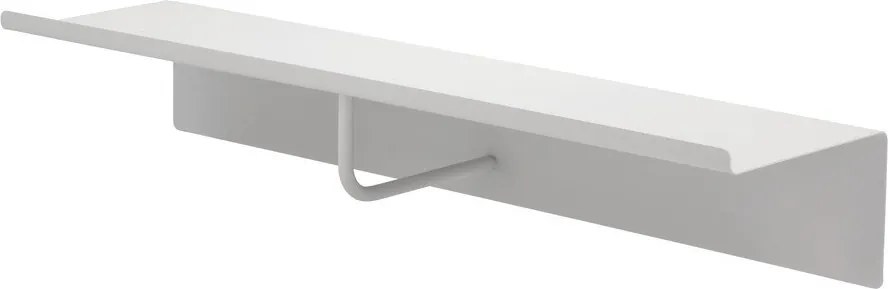 Világosszürke acél fali fogas polccal 21,5 cm A-Coat – Zone