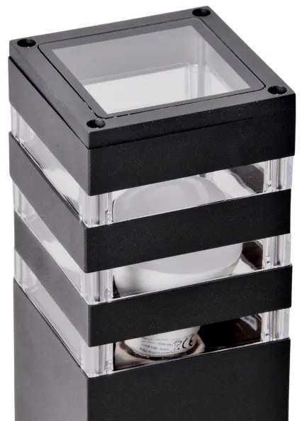 LED RGBW fényerőszabályozható kültéri lámpa TEKSAS 1xE27/12W/230V 44 cm IP44 antracit