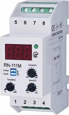 Egyfázisú feszültségrelé RN-111M Novatek Electro