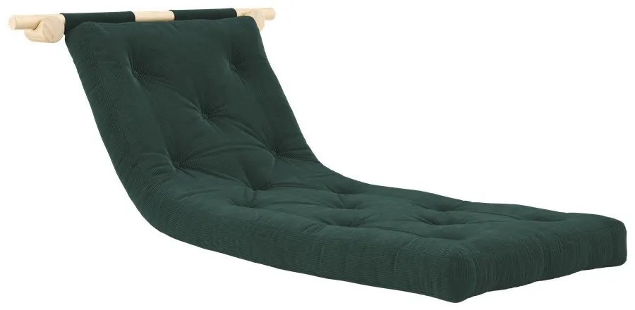 Sötétzöld kordbársony fotel Hooked – Karup Design