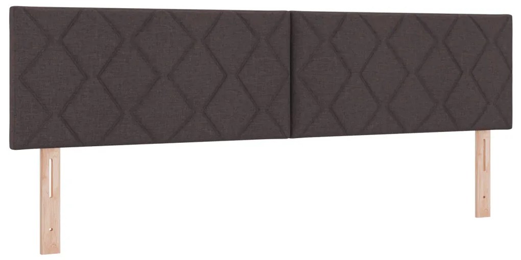 Boxspring Ágy Mattal Sötétbarna 180x200 cm Szövet