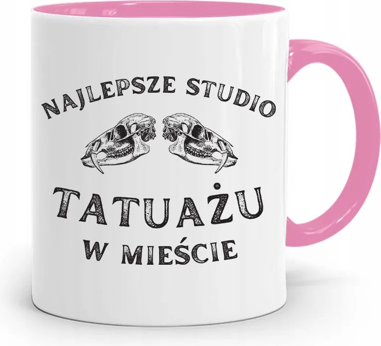 Tetoválóművésznek Tetováló Bögre Rózsaszín Ajándék fényképes nyomtatással