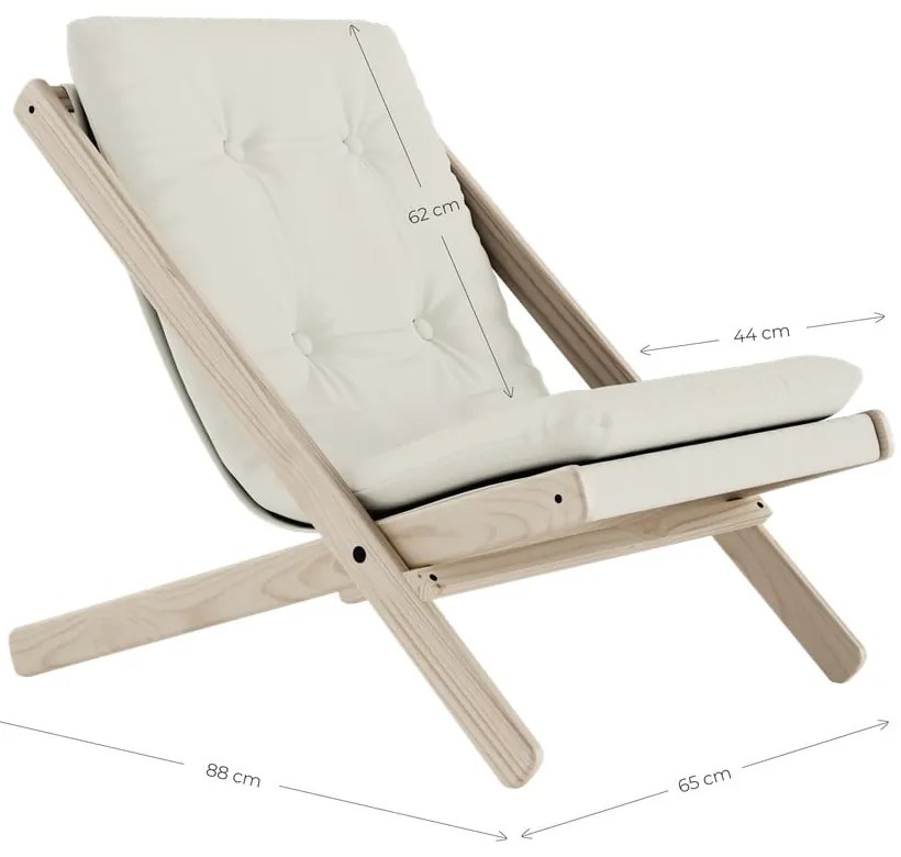 Boogie Raw/Creamy összecsukható fotel - Karup Design