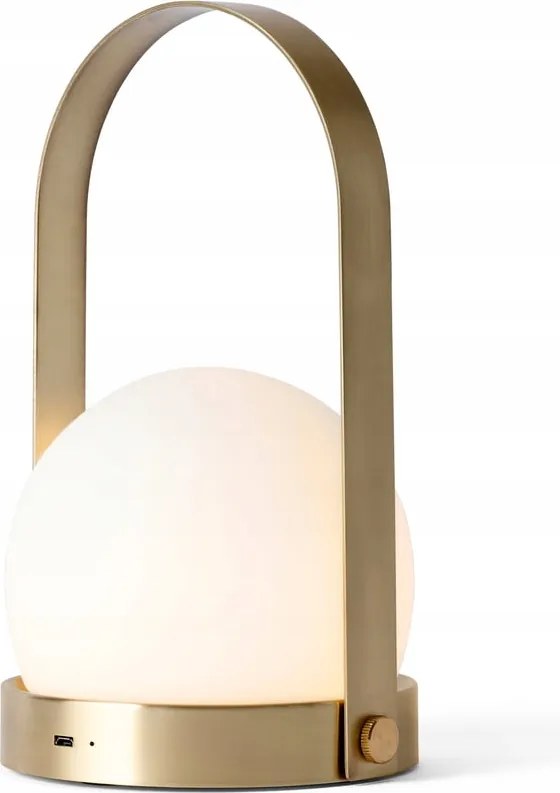 Audo Carrie Led lampion Hordozható vezeték nélküli lámpa Arany sárgaréz